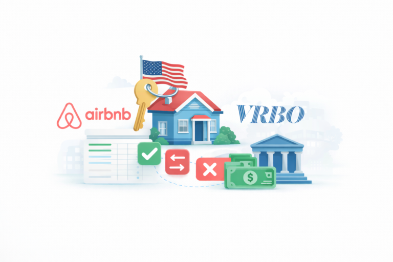 Illustration for short term rental bookkeeping and outsourced accounting in the USA